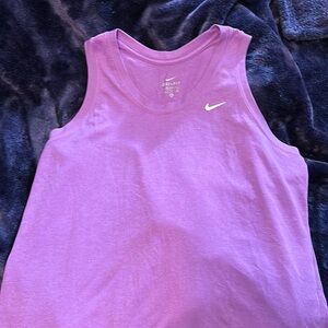 Purple Nike dri-fit performance tank top